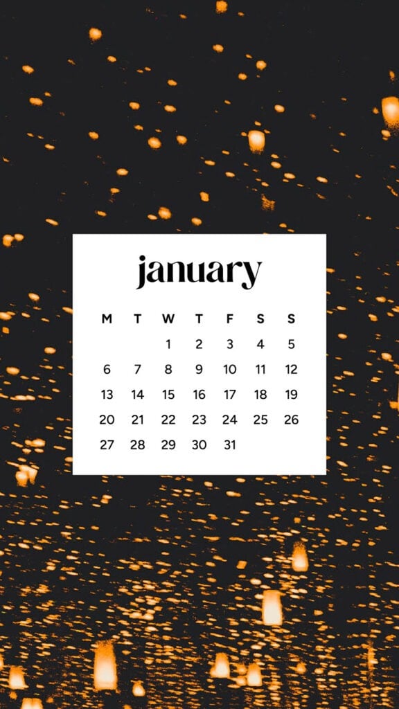 January 2025 – 55 Free Phone &amp; Desktop Calendars!, Oh So Lovely Blog