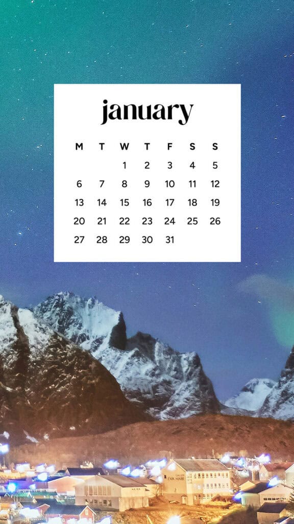 January 2025 – 55 Free Phone &amp; Desktop Calendars!, Oh So Lovely Blog