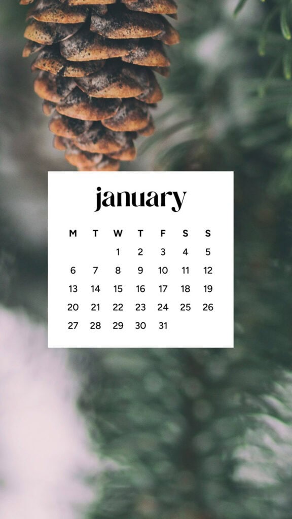 January 2025 – 55 Free Phone &amp; Desktop Calendars!, Oh So Lovely Blog
