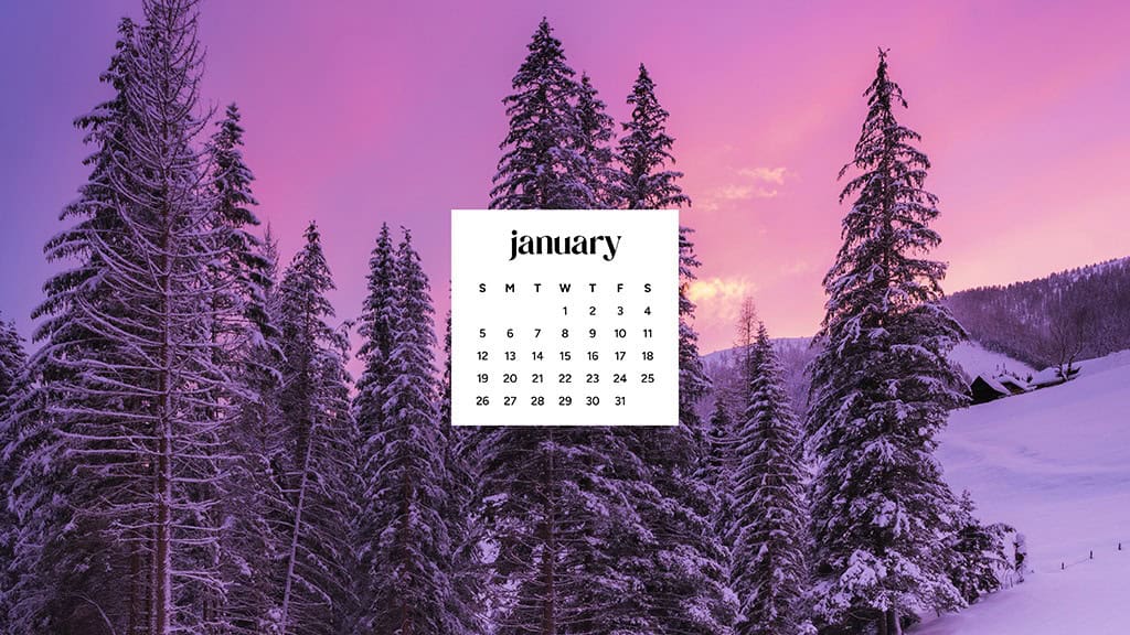 January 2025 – 55 Free Phone &amp; Desktop Calendars!, Oh So Lovely Blog