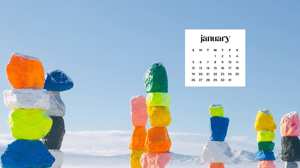 January 2025 – 55 Free Phone &amp; Desktop Calendars!, Oh So Lovely Blog
