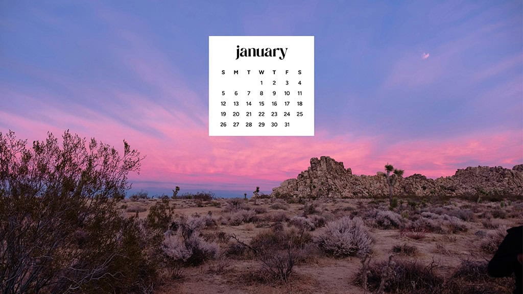 January 2025 – 55 Free Phone &amp; Desktop Calendars!, Oh So Lovely Blog