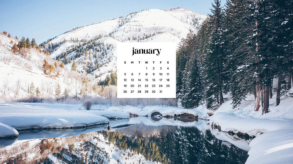 January 2025 – 55 Free Phone &amp; Desktop Calendars!, Oh So Lovely Blog
