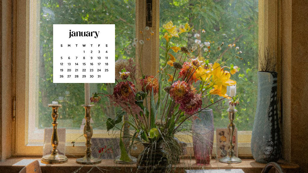 January 2025 – 55 Free Phone &amp; Desktop Calendars!, Oh So Lovely Blog