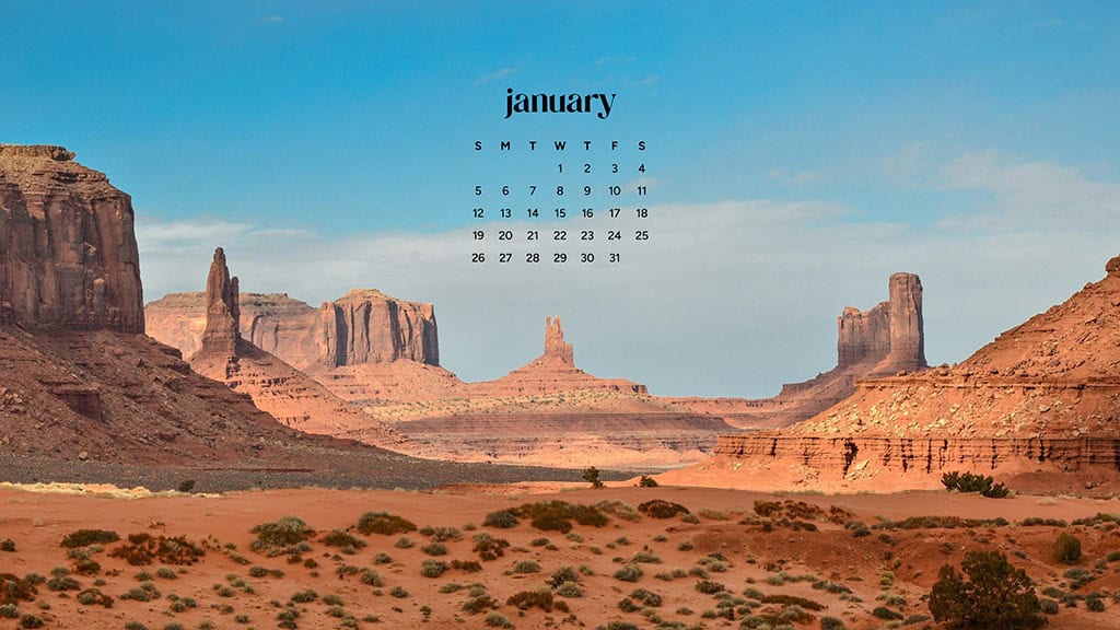 January 2025 – 55 Free Phone &amp; Desktop Calendars!, Oh So Lovely Blog