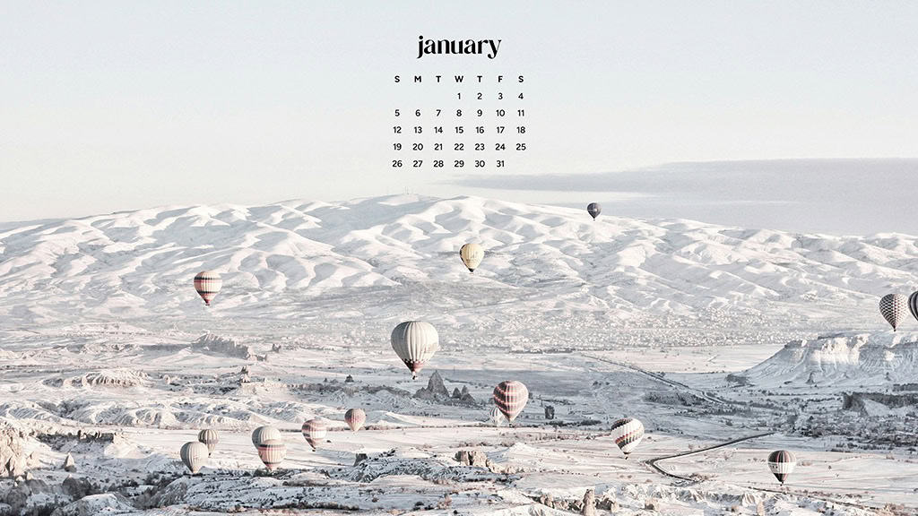 January 2025 – 55 Free Phone &amp; Desktop Calendars!, Oh So Lovely Blog