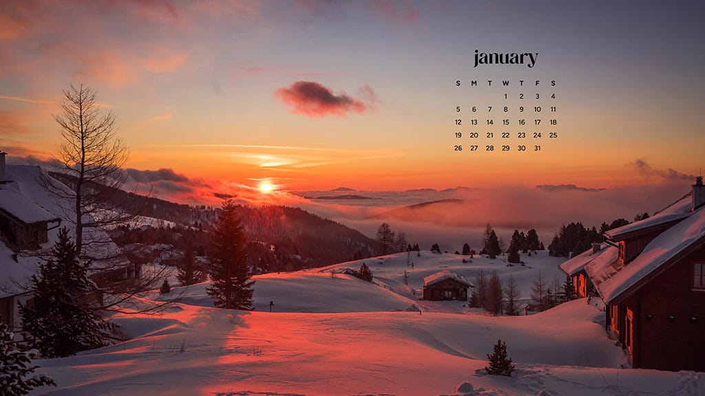 January 2025 – 55 Free Phone &amp; Desktop Calendars!, Oh So Lovely Blog
