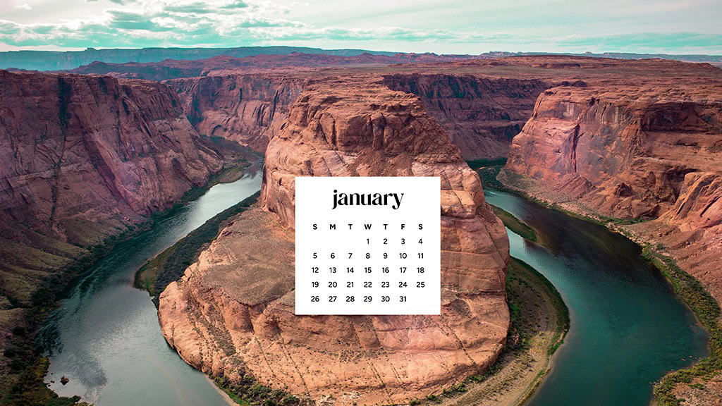 January 2025 – 55 Free Phone &amp; Desktop Calendars!, Oh So Lovely Blog