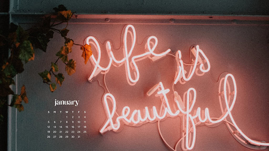January 2025 – 55 Free Phone &amp; Desktop Calendars!, Oh So Lovely Blog