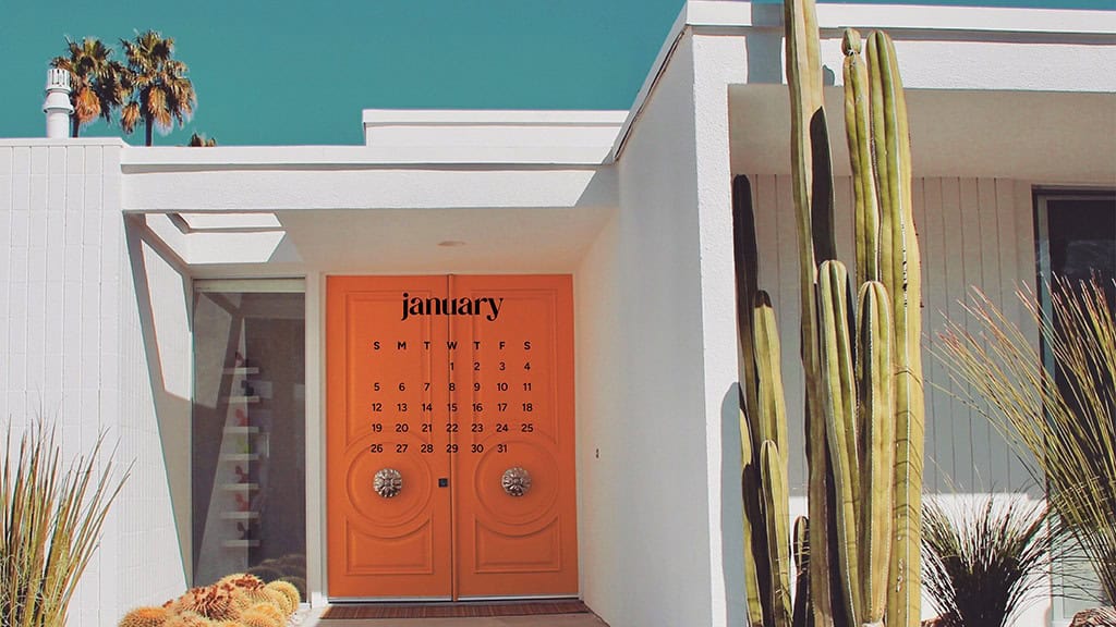 January 2025 – 55 Free Phone &amp; Desktop Calendars!, Oh So Lovely Blog
