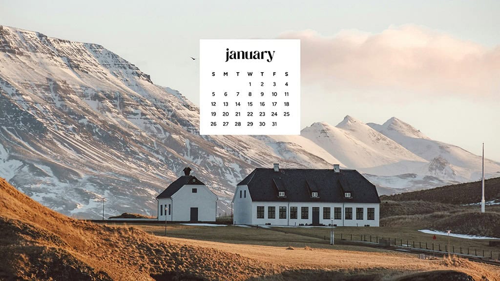 January 2025 – 55 Free Phone &amp; Desktop Calendars!, Oh So Lovely Blog