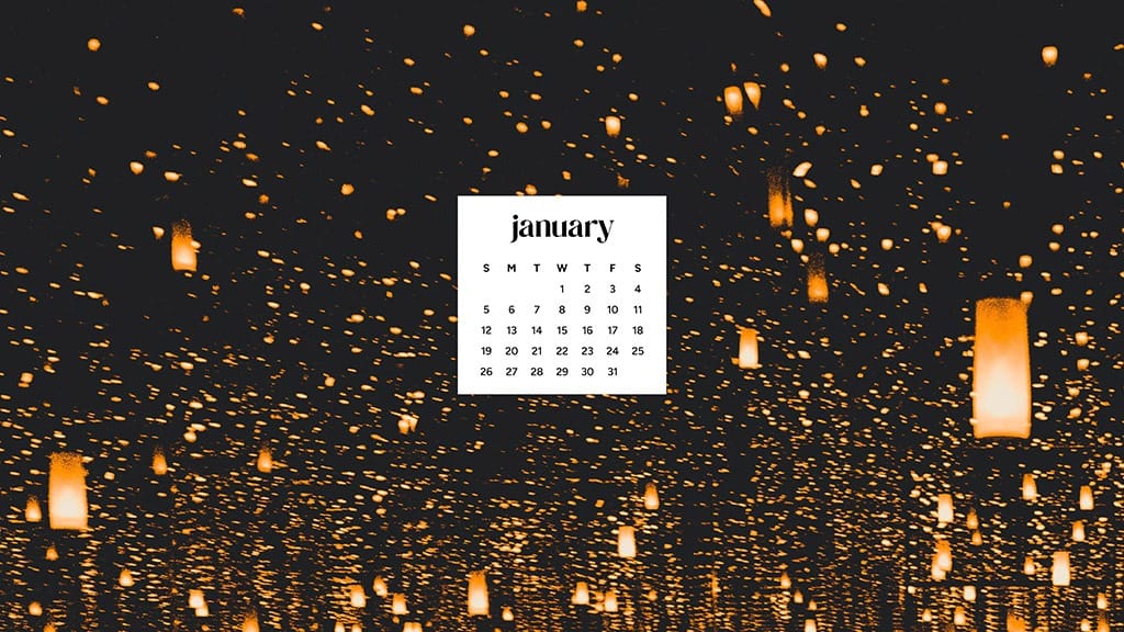 January 2025 – 55 Free Phone &amp; Desktop Calendars!, Oh So Lovely Blog
