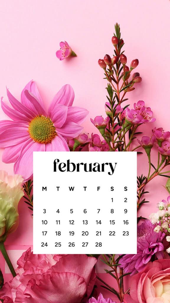February 2025 wallpapers – 55 free phone &#038; desktop calendars + Black History Month options, Oh So Lovely Blog