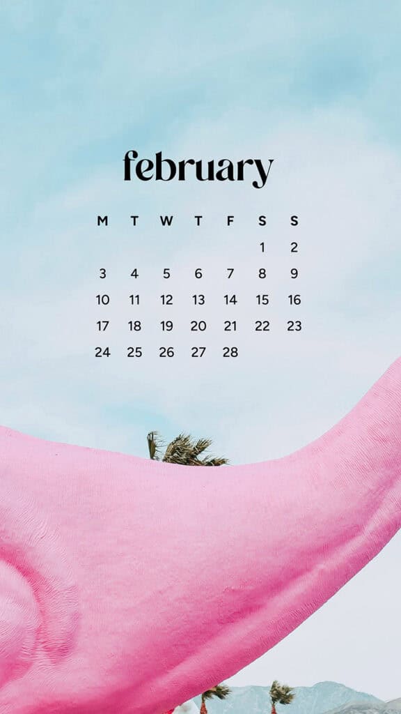 February 2025 wallpapers – 55 free phone &#038; desktop calendars + Black History Month options, Oh So Lovely Blog