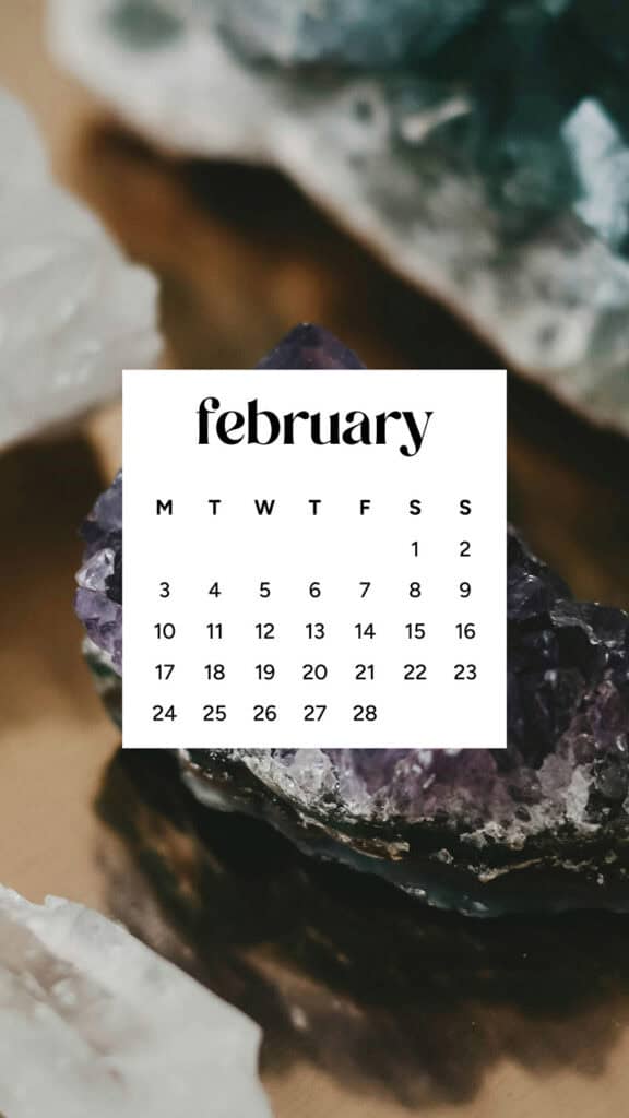 February 2025 wallpapers – 55 free phone &#038; desktop calendars + Black History Month options, Oh So Lovely Blog