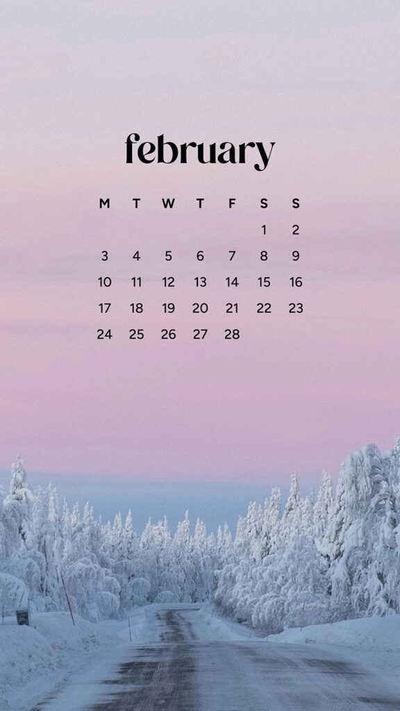 February 2025 wallpapers – 55 free phone &#038; desktop calendars + Black History Month options, Oh So Lovely Blog