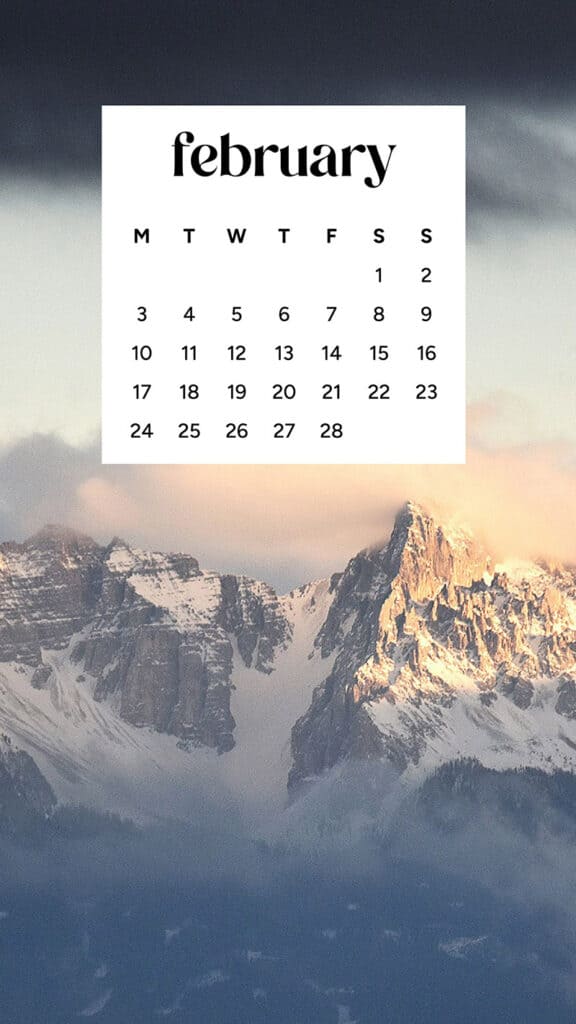 February 2025 wallpapers – 55 free phone &#038; desktop calendars + Black History Month options, Oh So Lovely Blog