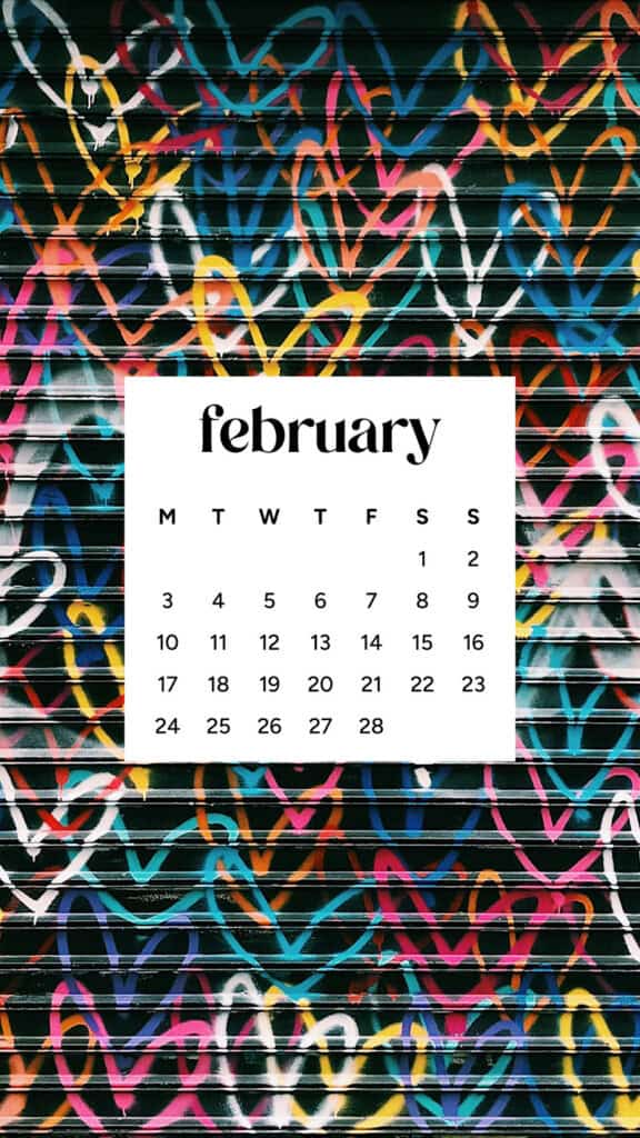 February 2025 wallpapers – 55 free phone &#038; desktop calendars + Black History Month options, Oh So Lovely Blog