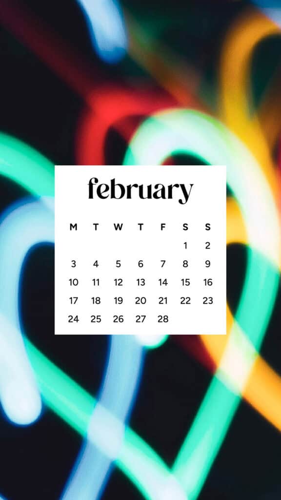 February 2025 wallpapers – 55 free phone &#038; desktop calendars + Black History Month options, Oh So Lovely Blog