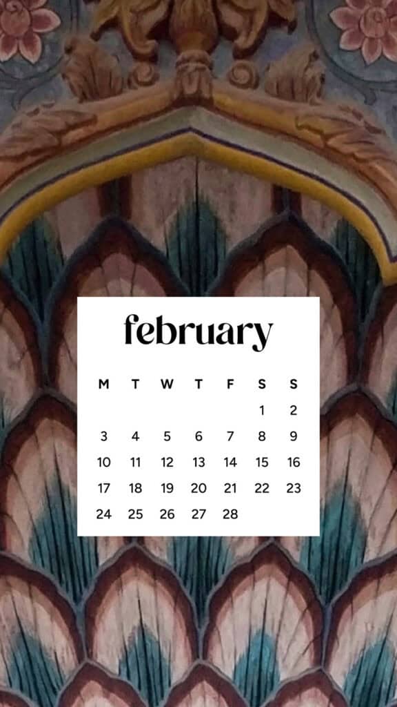 February 2025 wallpapers – 55 free phone &#038; desktop calendars + Black History Month options, Oh So Lovely Blog