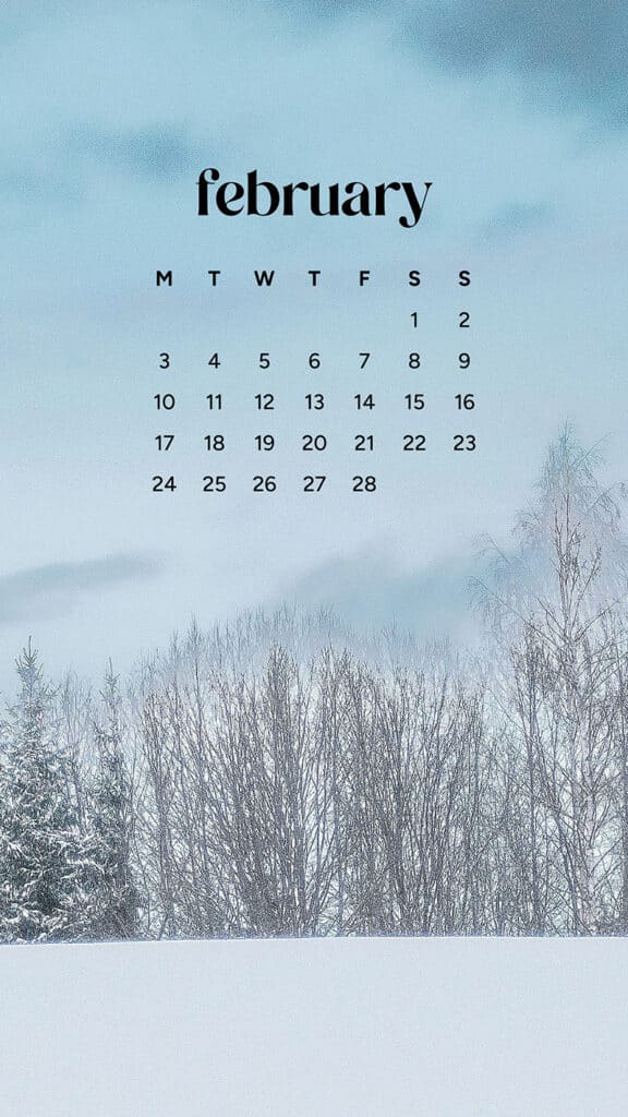 February 2025 wallpapers – 55 free phone &#038; desktop calendars + Black History Month options, Oh So Lovely Blog
