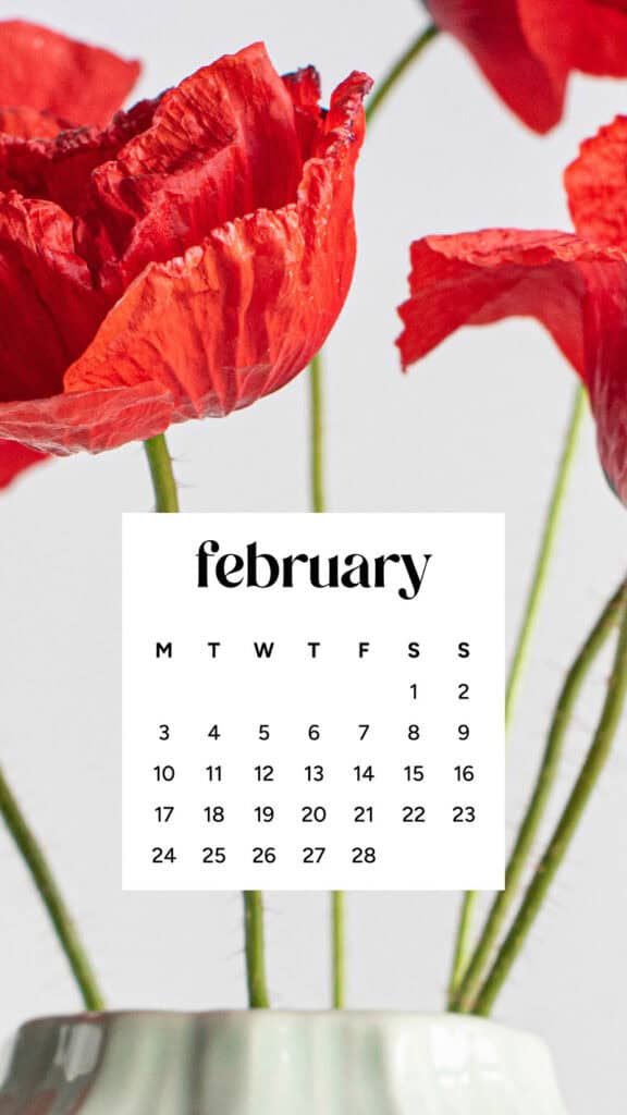 February 2025 wallpapers – 55 free phone &#038; desktop calendars + Black History Month options, Oh So Lovely Blog