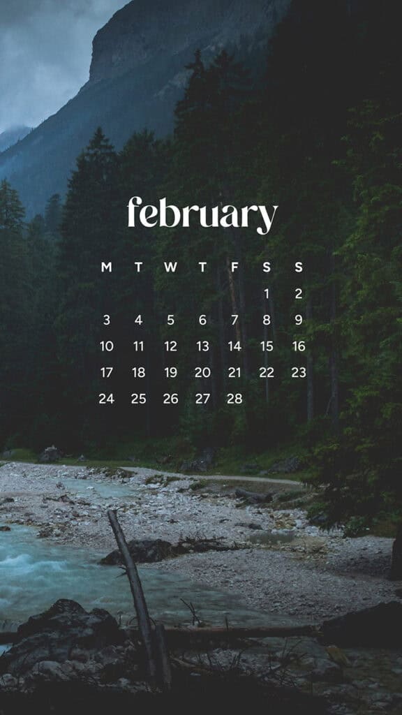 February 2025 wallpapers – 55 free phone &#038; desktop calendars + Black History Month options, Oh So Lovely Blog