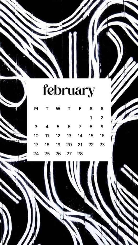 February 2025 wallpapers – 55 free phone &#038; desktop calendars + Black History Month options, Oh So Lovely Blog