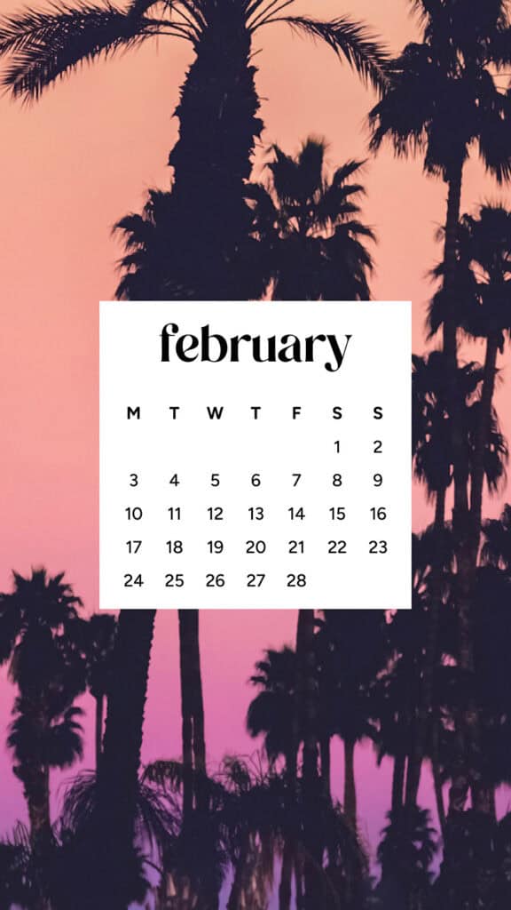 February 2025 wallpapers – 55 free phone &#038; desktop calendars + Black History Month options, Oh So Lovely Blog