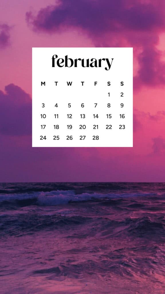 February 2025 wallpapers – 55 free phone &#038; desktop calendars + Black History Month options, Oh So Lovely Blog