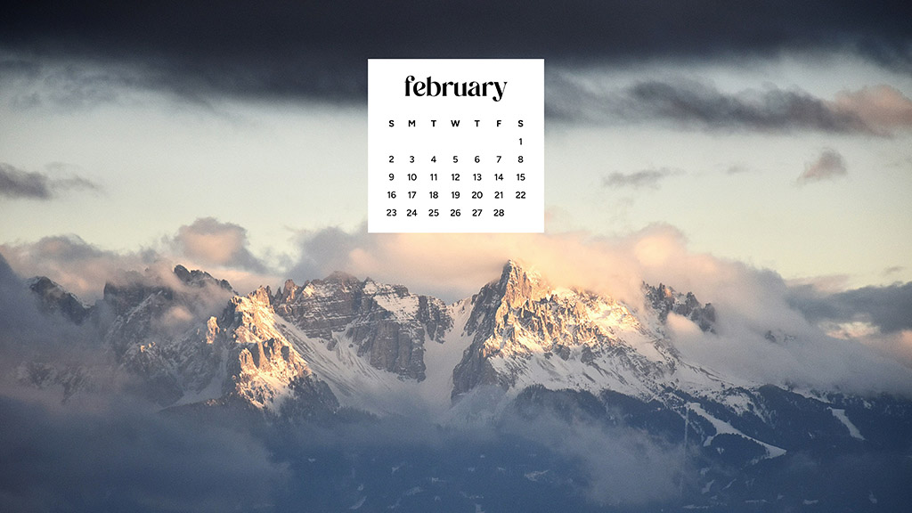 February 2025 wallpapers – 55 free phone &#038; desktop calendars + Black History Month options, Oh So Lovely Blog