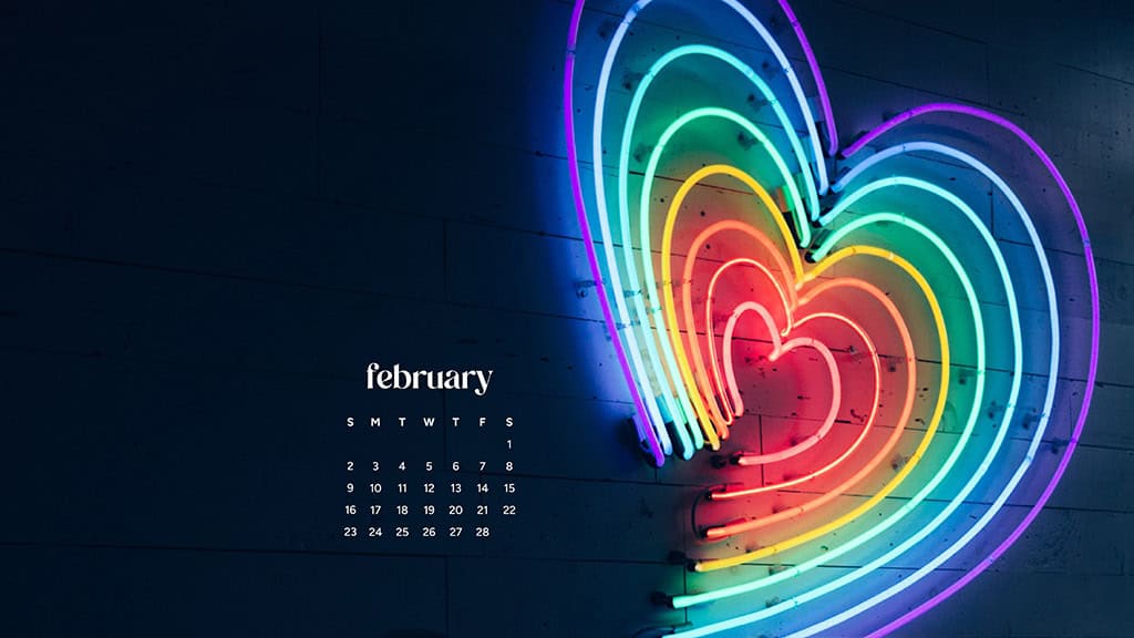 February 2025 wallpapers – 55 free phone &#038; desktop calendars + Black History Month options, Oh So Lovely Blog