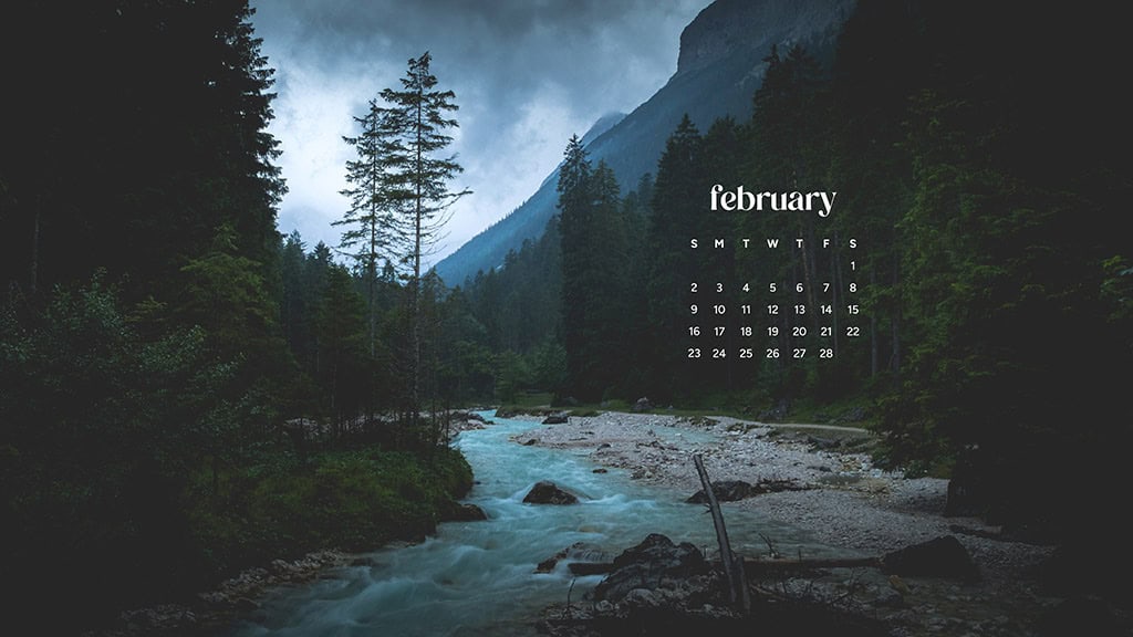 February 2025 wallpapers – 55 free phone &#038; desktop calendars + Black History Month options, Oh So Lovely Blog