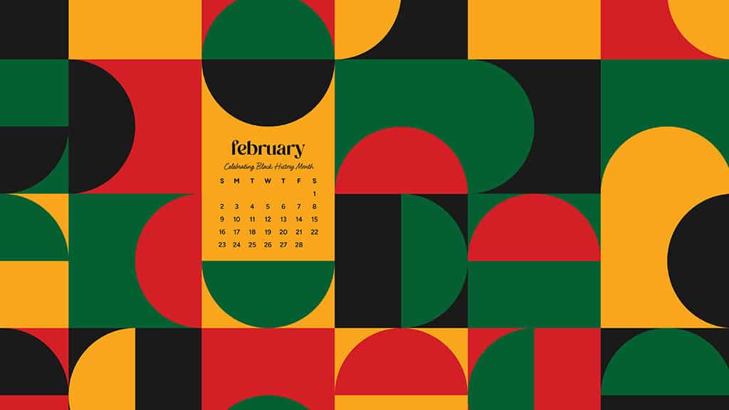 February 2025 wallpapers – 55 free phone &#038; desktop calendars + Black History Month options, Oh So Lovely Blog