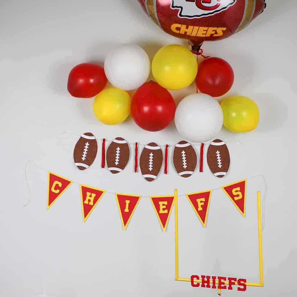 football party decorations by oh so lovely blog