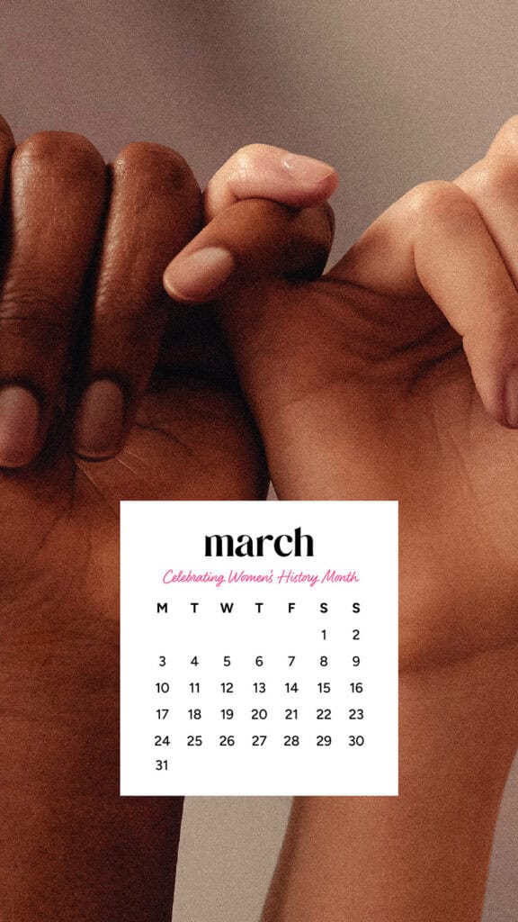 MARCH 2025 WALLPAPERS – 55 FREE PHONE &amp; DESKTOP Options + Women&#8217;s History Month, Oh So Lovely Blog
