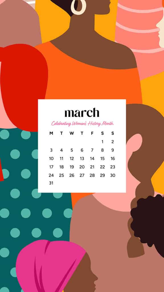 MARCH 2025 WALLPAPERS – 55 FREE PHONE &amp; DESKTOP Options + Women&#8217;s History Month, Oh So Lovely Blog