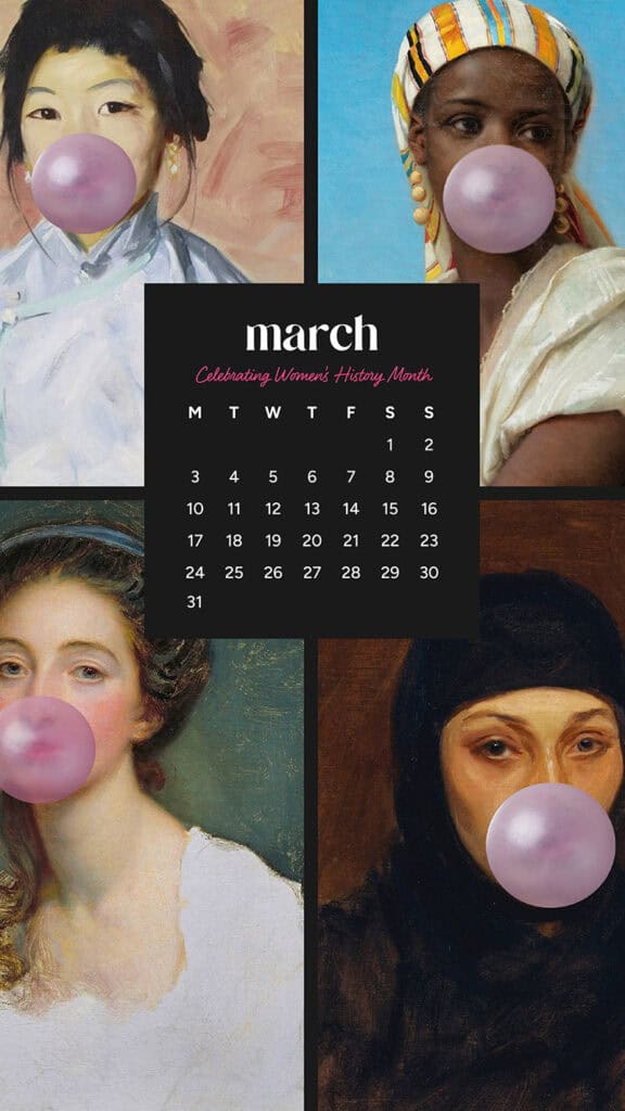 MARCH 2025 WALLPAPERS – 55 FREE PHONE &amp; DESKTOP Options + Women&#8217;s History Month, Oh So Lovely Blog