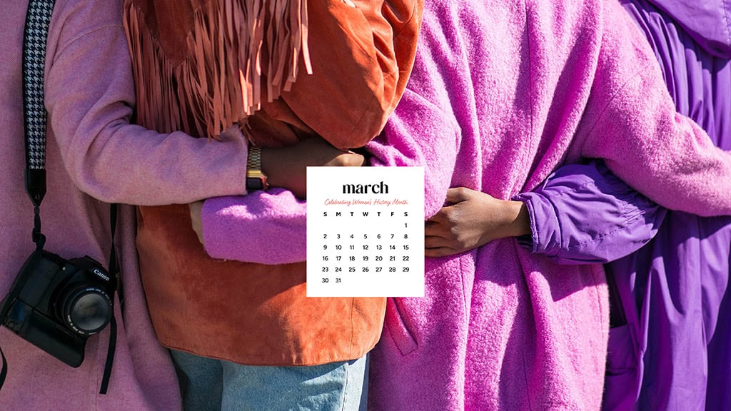MARCH 2025 WALLPAPERS – 55 FREE PHONE &amp; DESKTOP Options + Women&#8217;s History Month, Oh So Lovely Blog