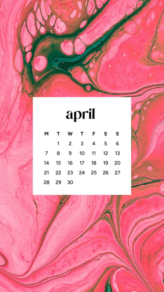 April 2025 Wallpapers – 40 Free Phone &#038; Desktop Calendars!, Oh So Lovely Blog