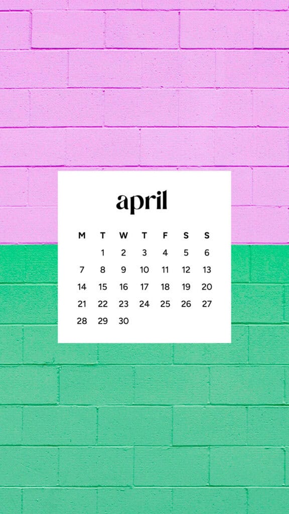 April 2025 Wallpapers – 40 Free Phone &#038; Desktop Calendars!, Oh So Lovely Blog