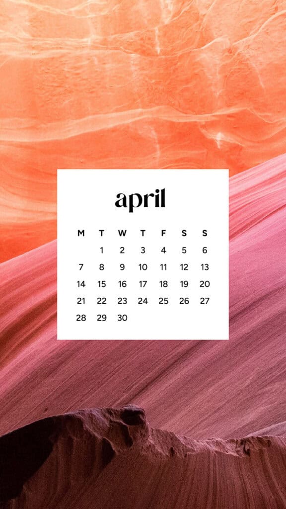 April 2025 Wallpapers – 40 Free Phone &#038; Desktop Calendars!, Oh So Lovely Blog