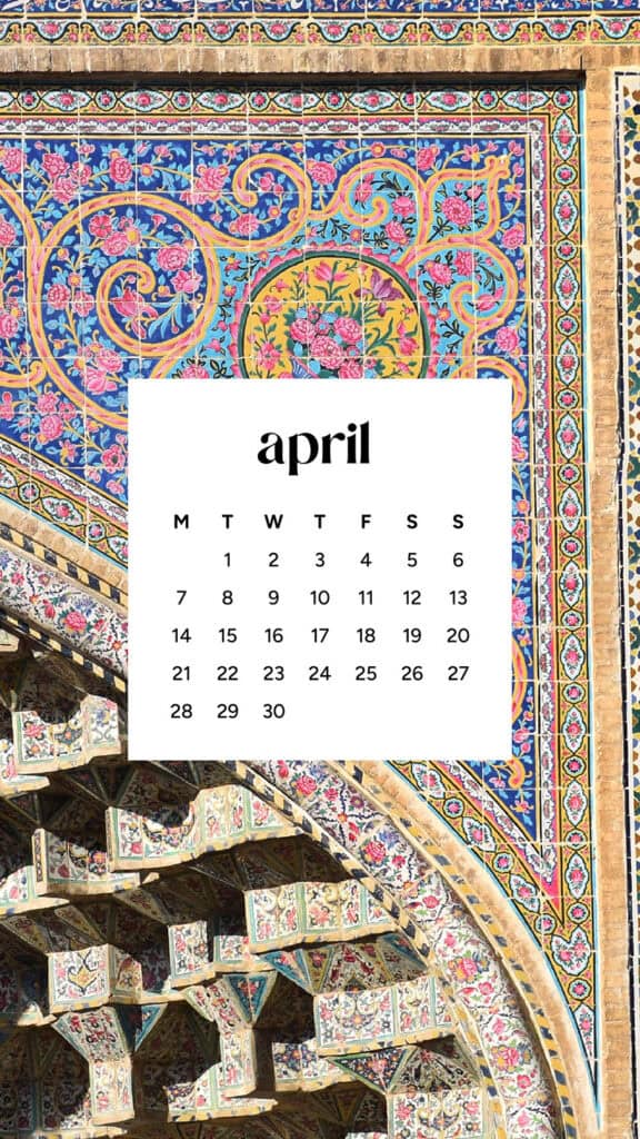 April 2025 Wallpapers – 40 Free Phone &#038; Desktop Calendars!, Oh So Lovely Blog