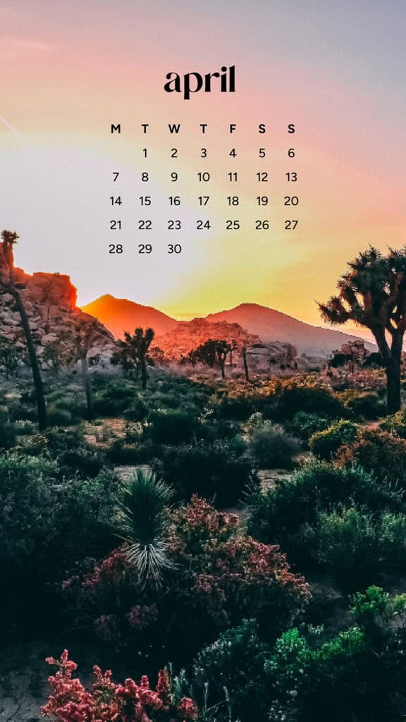 April 2025 Wallpapers – 40 Free Phone &#038; Desktop Calendars!, Oh So Lovely Blog