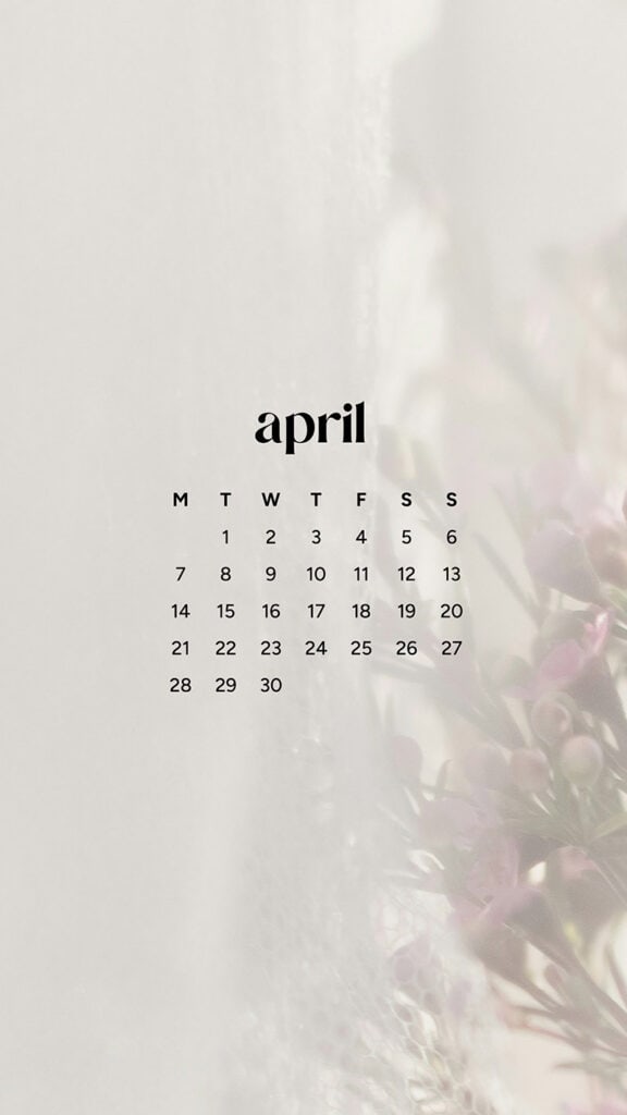 April 2025 Wallpapers – 40 Free Phone &#038; Desktop Calendars!, Oh So Lovely Blog