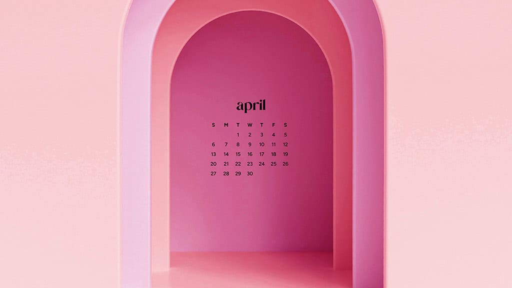 April 2025 Wallpapers – 40 Free Phone &#038; Desktop Calendars!, Oh So Lovely Blog