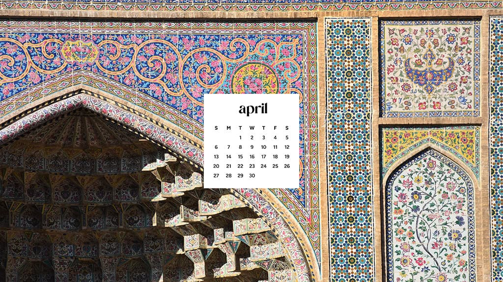 April 2025 Wallpapers – 40 Free Phone &#038; Desktop Calendars!, Oh So Lovely Blog