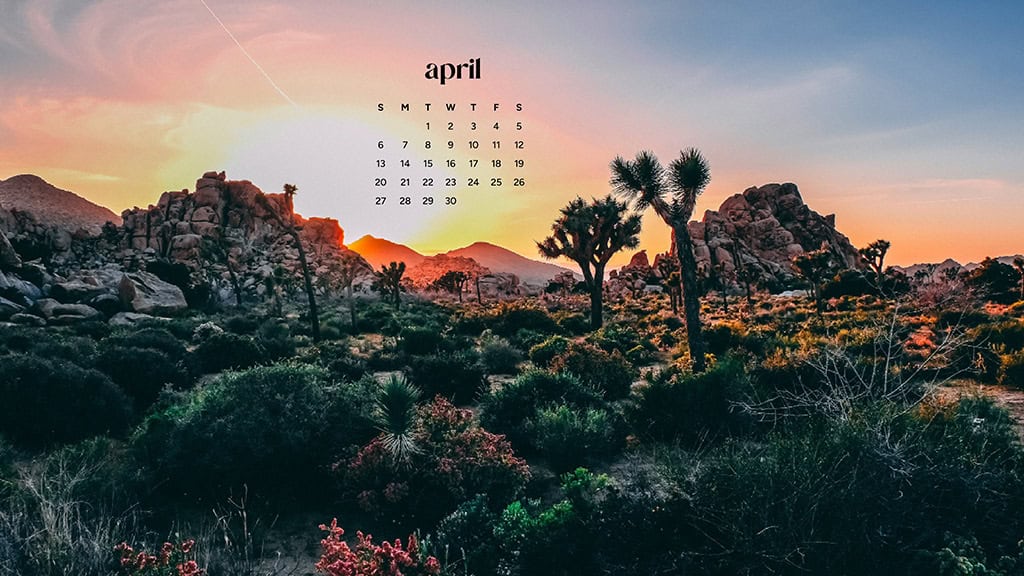 April 2025 Wallpapers – 40 Free Phone &#038; Desktop Calendars!, Oh So Lovely Blog