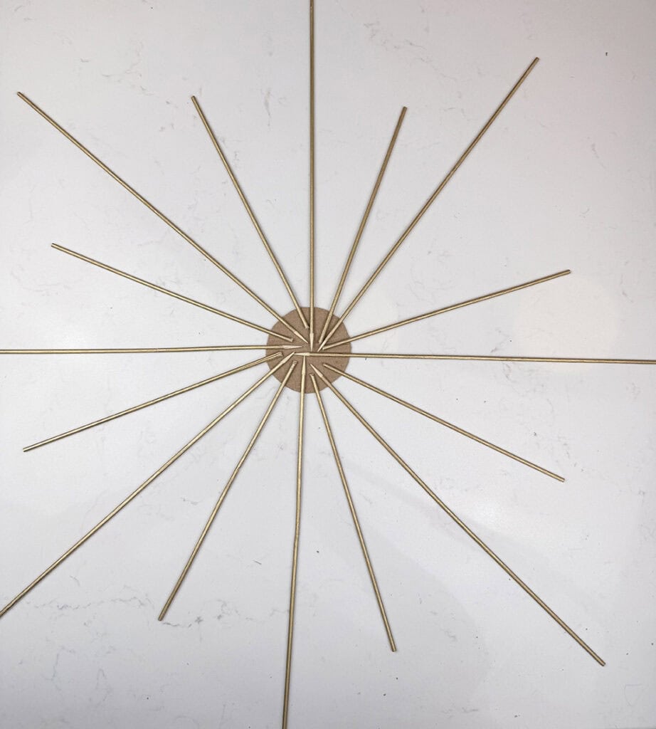 DIY Sunburst Art – Two Modern Styles, Oh So Lovely Blog
