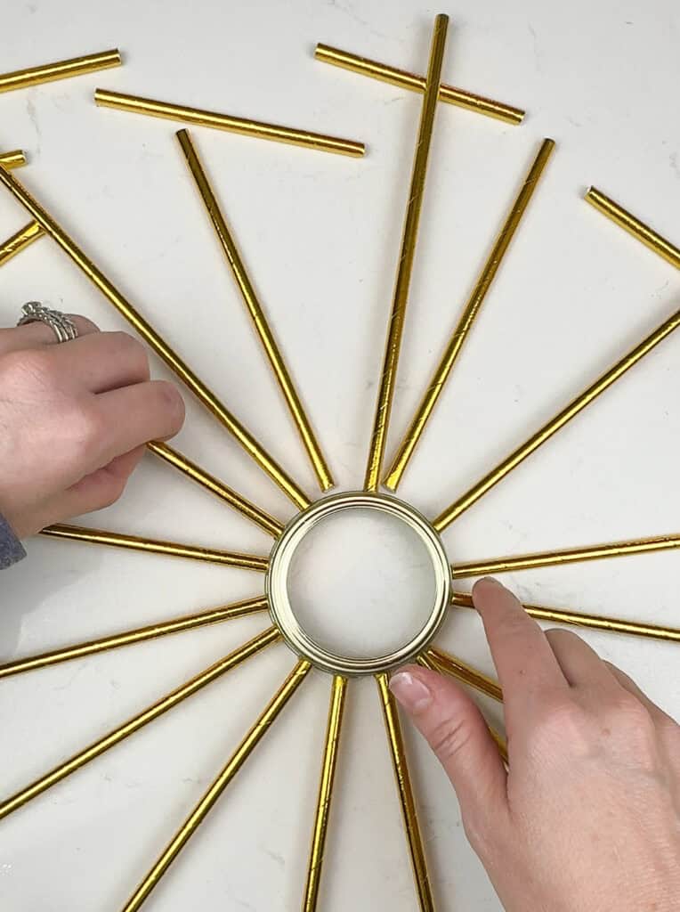 DIY Sunburst Art – Two Modern Styles, Oh So Lovely Blog